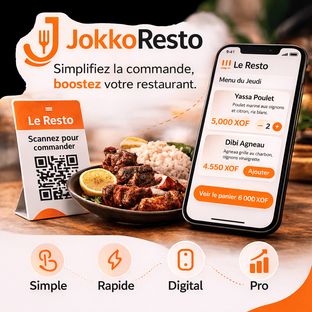 JokkoResto — Simplifiez la commande, boostez votre restaurant