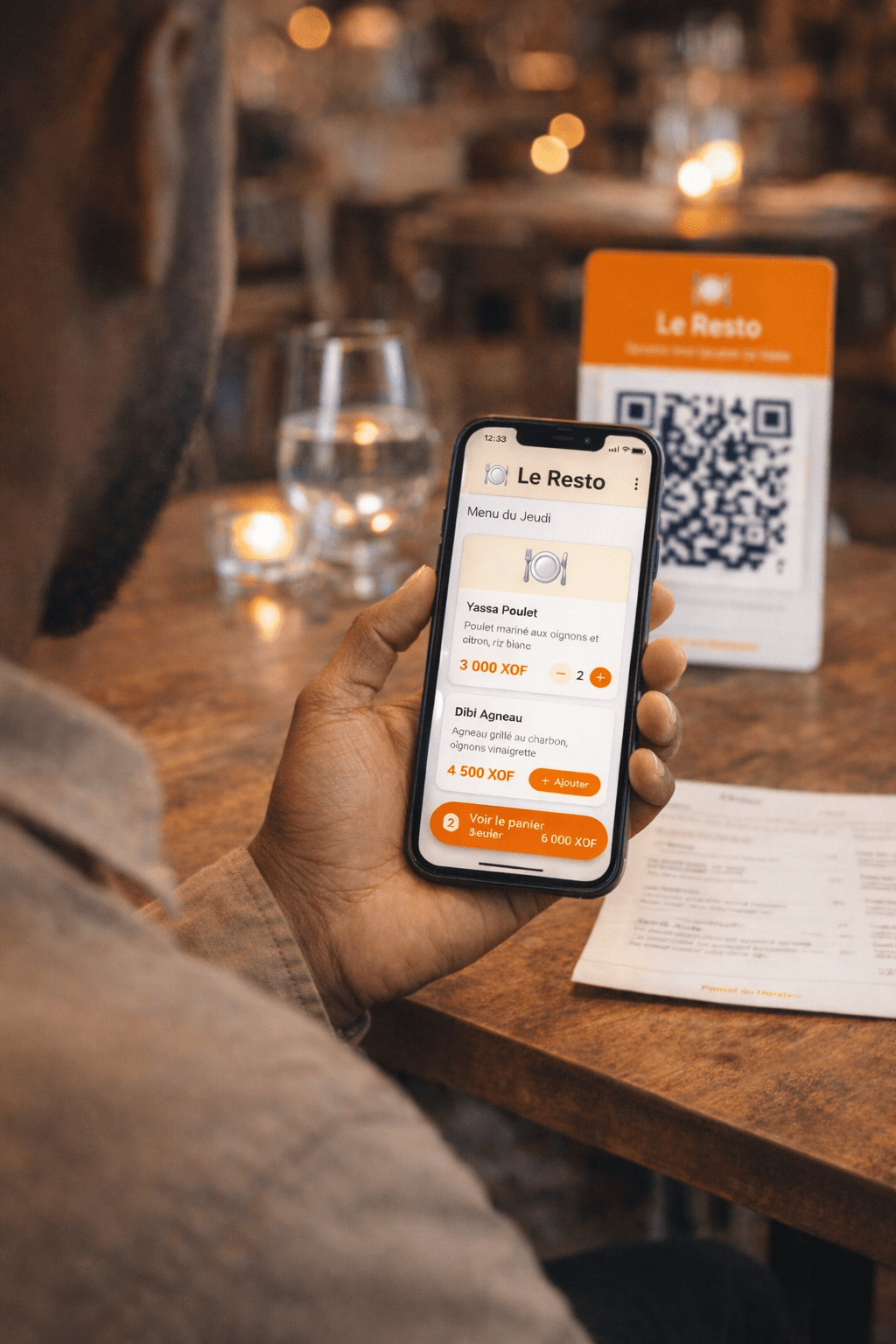 Parcourir le menu et commander