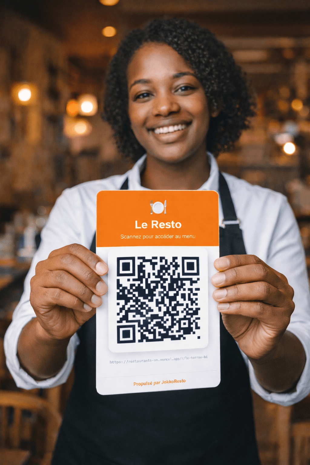 Scanner le QR code sur la table